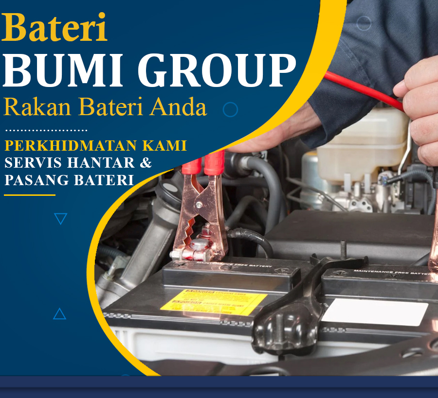 service hantar dan pasang bateri kereta